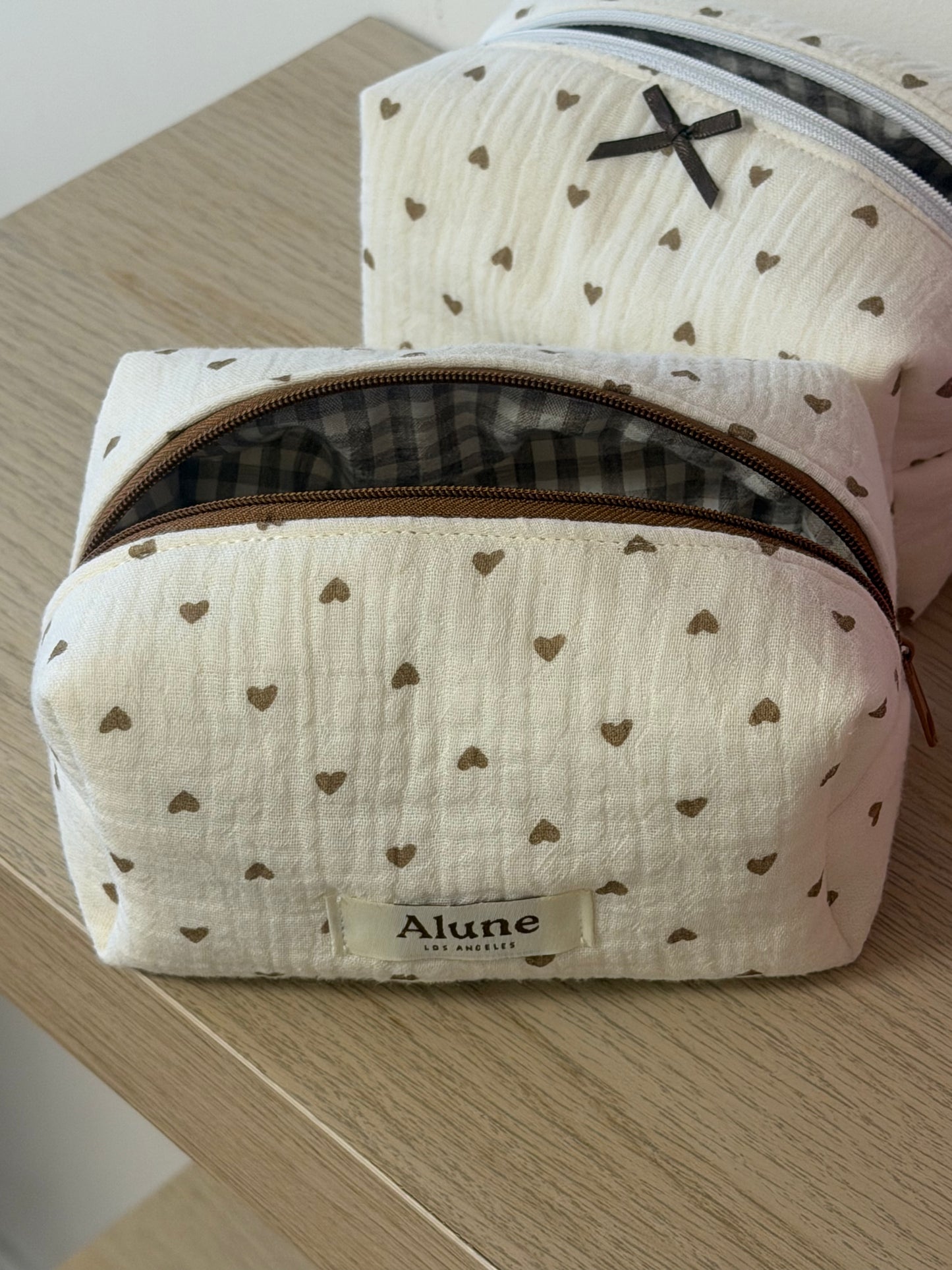 Almond Kiss Makeup Bag