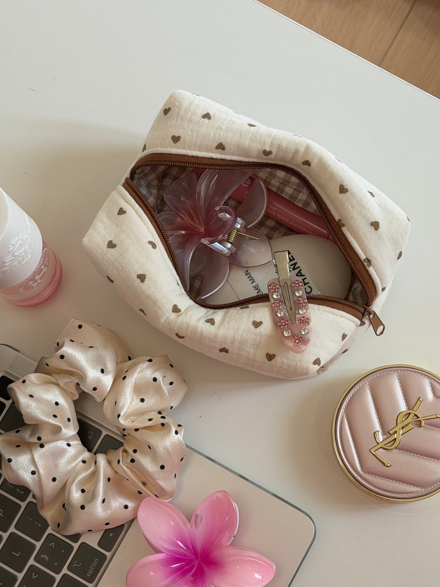 Almond Kiss Makeup Bag