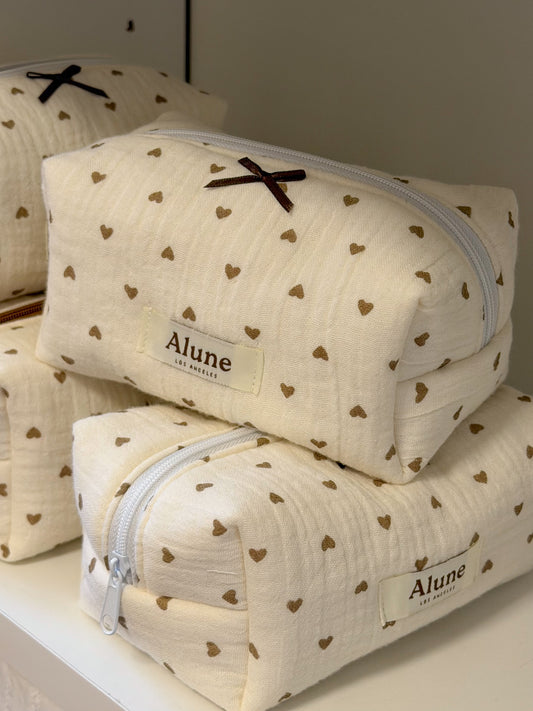 Almond Kiss Makeup Bag