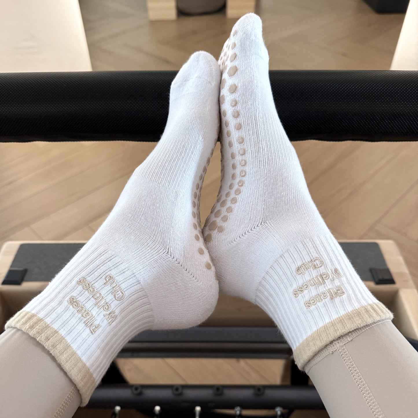 Pilates Wellness Club Non-slip Grip Socks for Pilates, yoga, barre, and daily wearing