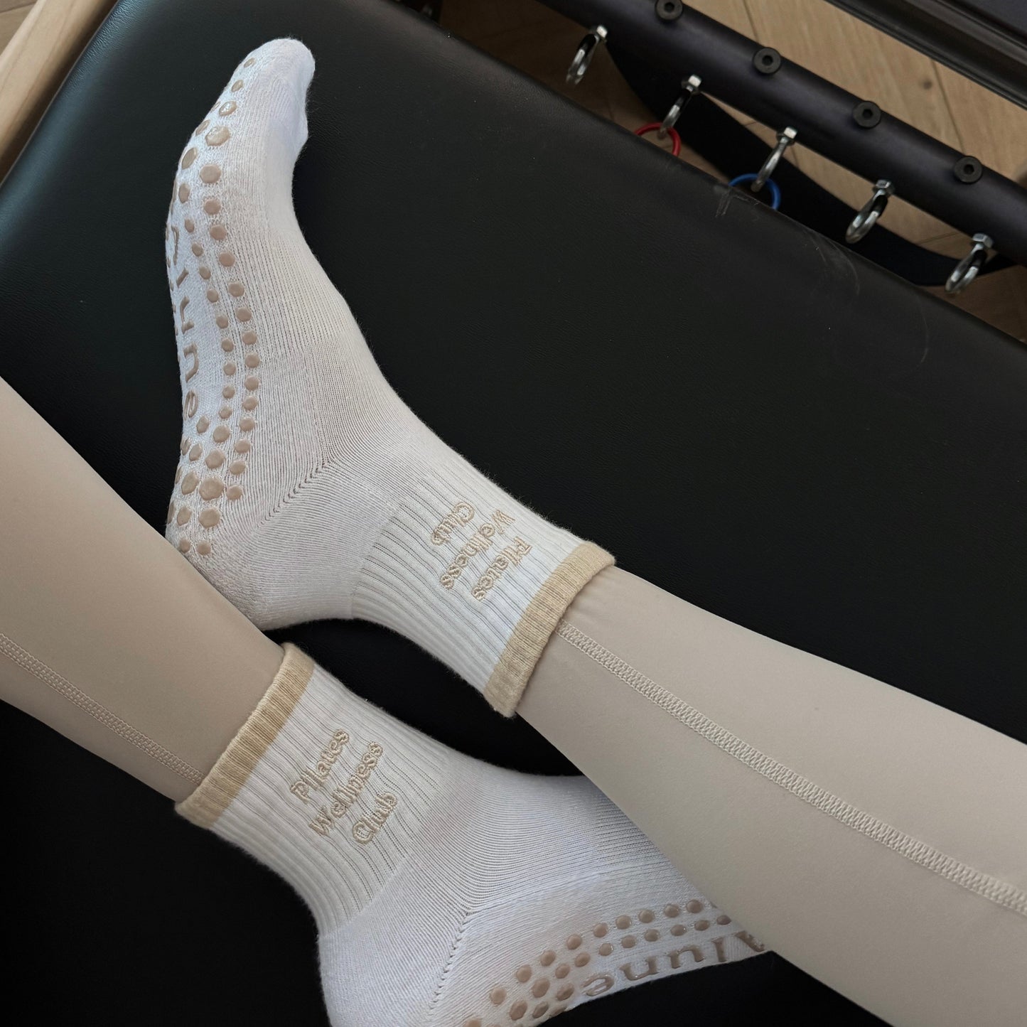 Pilates Wellness Club Non-slip Grip Socks for Pilates, yoga, barre, and daily wearing